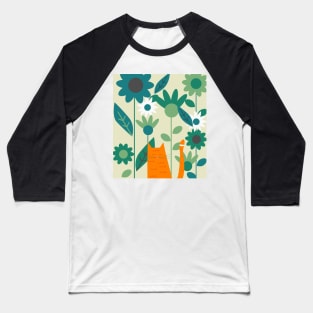 Ginger kitty in the botanic garden Baseball T-Shirt